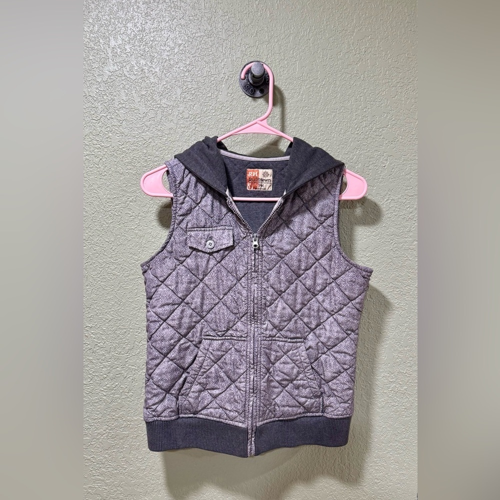 Ruff Hewn Gray Quilted Vest
